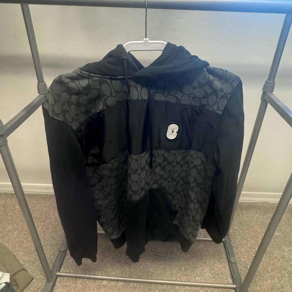 Coach Black and Gray Hoodie